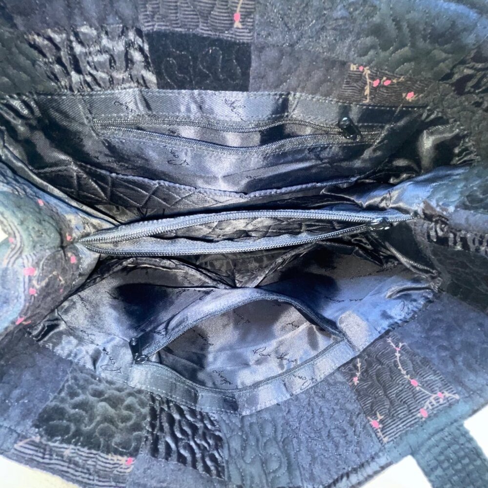 Donna Sharp Women’s Black Quilted Patchwork Doubl… - image 8